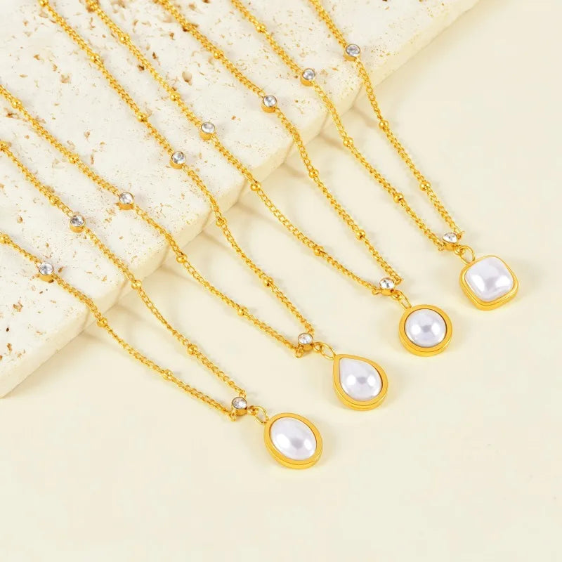 Wholesale Jewelry Elegant Lady Affordable luxury style Geometric 304 Stainless Steel Anklet