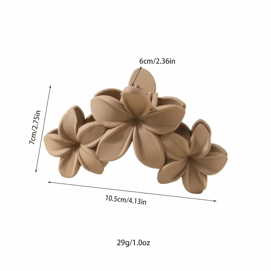 Simple Style Classic Style Women's Plumeria Plastic Stoving Varnish Hair Claws