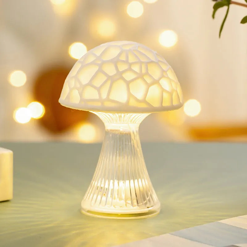 Cute Simple Style Mushroom Plastic Night Lights Ornaments Lighting Accessories