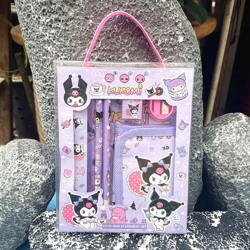1 Set Cartoon Class Learning Children'S Day Plastic Cute Stationary Sets