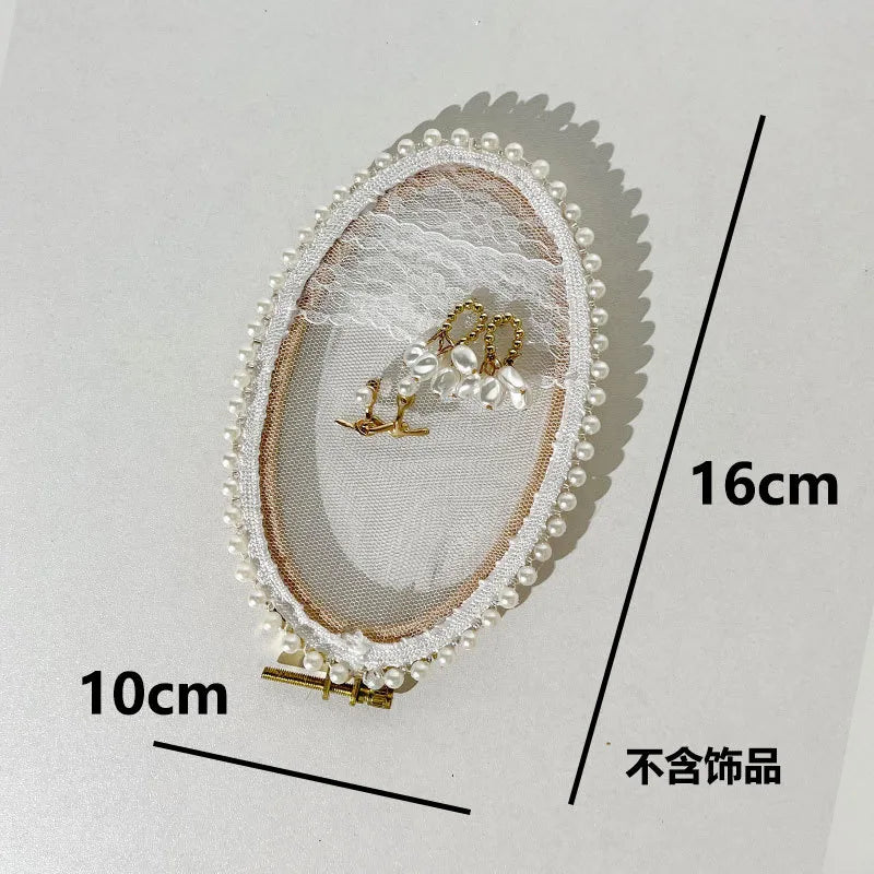 Wooden Embroidery Hoop Earring Display Stand Jewelry Accessories Showcase Shop Window Decor Storage Rack Unique Design