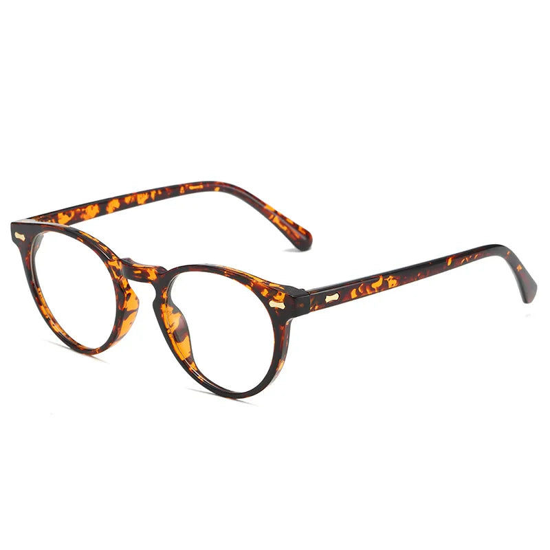 retro simple style solid color tac round frame full frame men's sunglasses