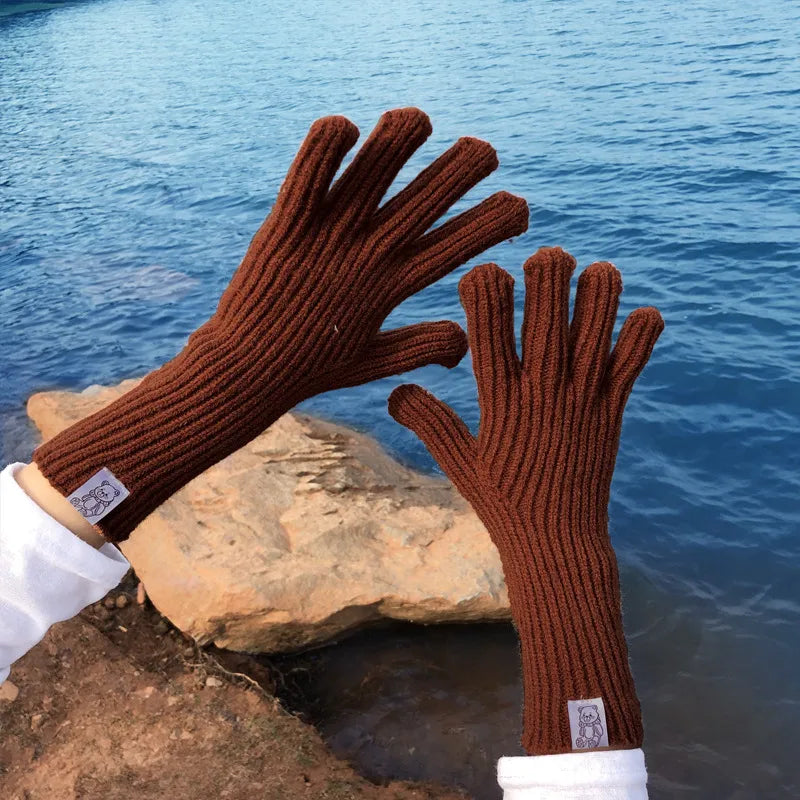 Women's Basic Modern Style Simple Style Solid Color Gloves