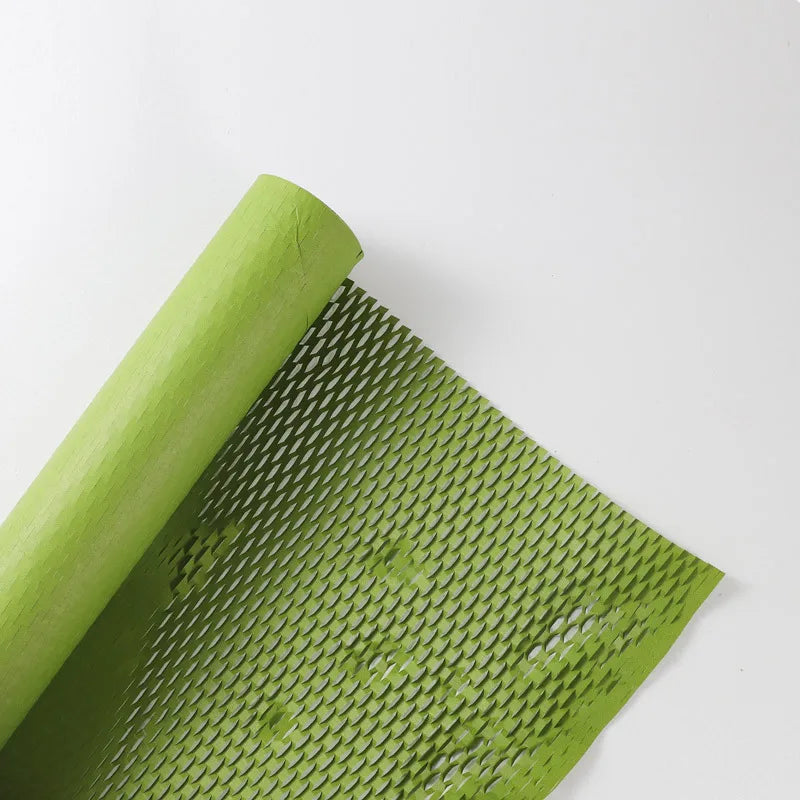 Trendy Honeycomb Paper Mesh Flower Bouquet Artistic Packaging Material Fresh Flowers Gift Wrapping Wholesale Handmade Craft Supplies