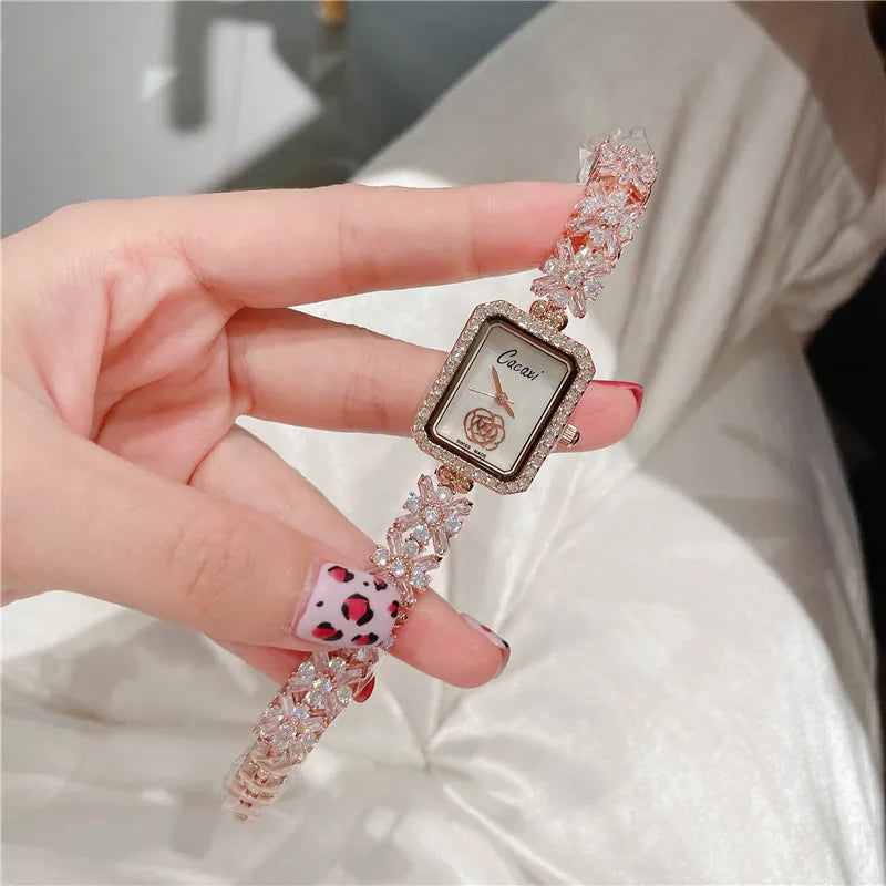 Retro Classic Style Solid Color Jewelry Buckle Quartz Watch
