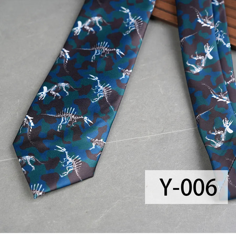 Casual Geometric Plant Arrow Polyester Yarn Men's Tie