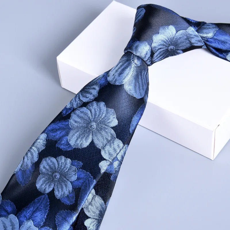 business animal flower polyester yarn men's tie