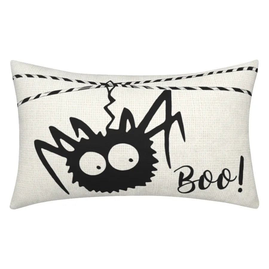 Halloween Cute Funny letter Ghost Polyester Pillow Cases Couch & Sofa Decor