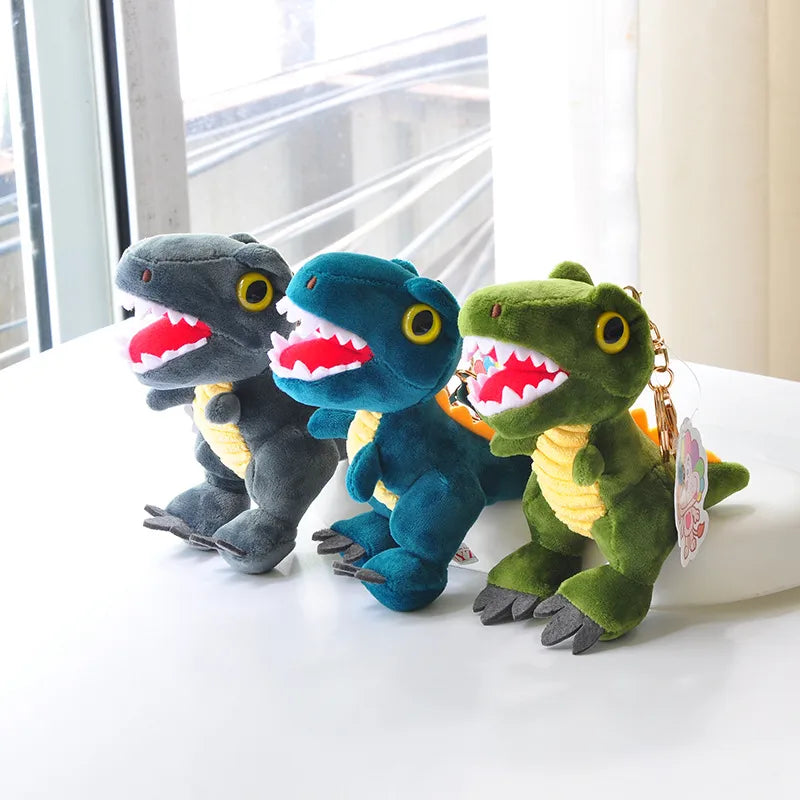 Cute Dinosaur PP cotton Plush Unisex Bag Pendant Keychain