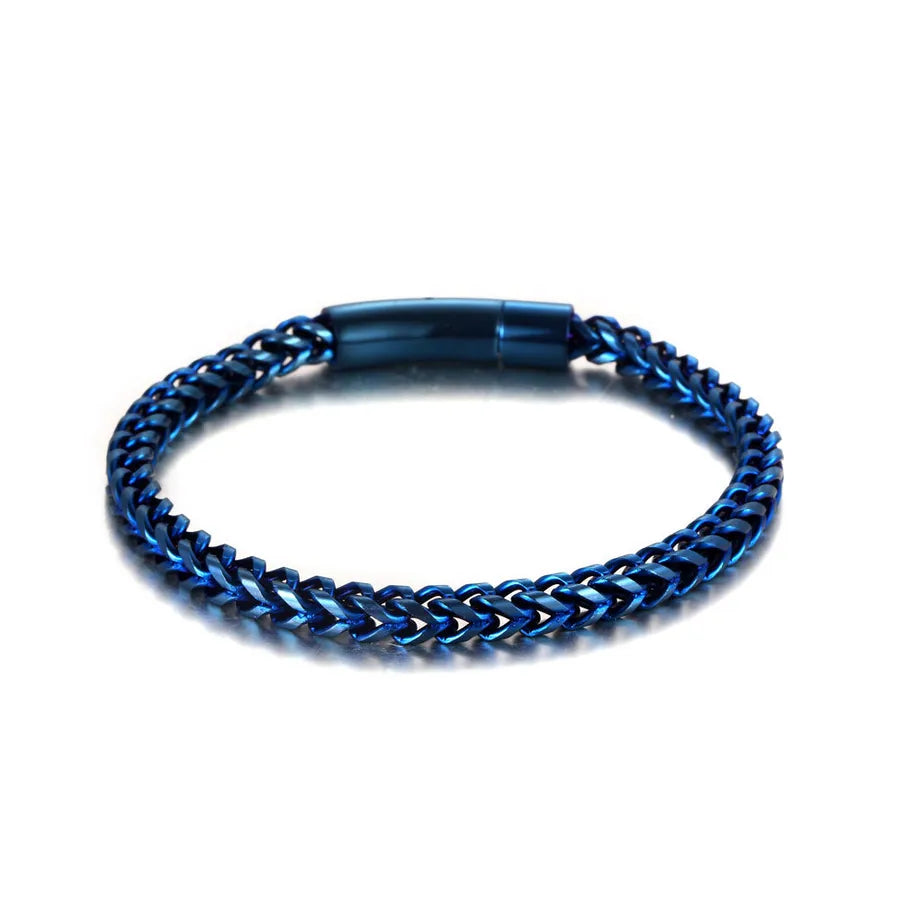 simple style geometric stainless steel plating bracelets 1 piece