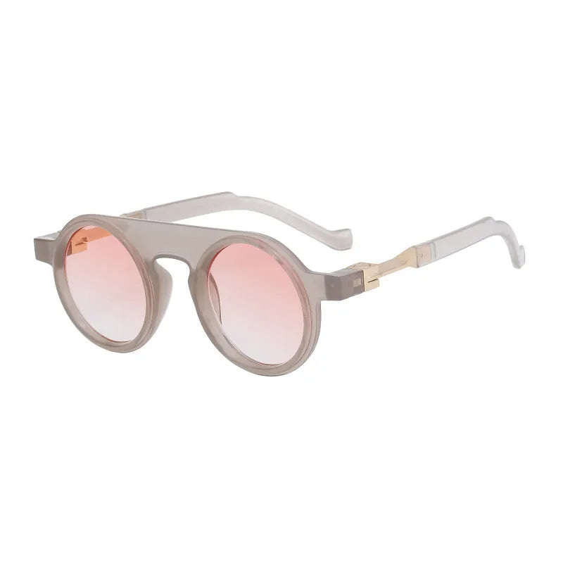 Vintage Style Classic Style Geometric Pc Round Frame Full Frame Men's Sunglasses