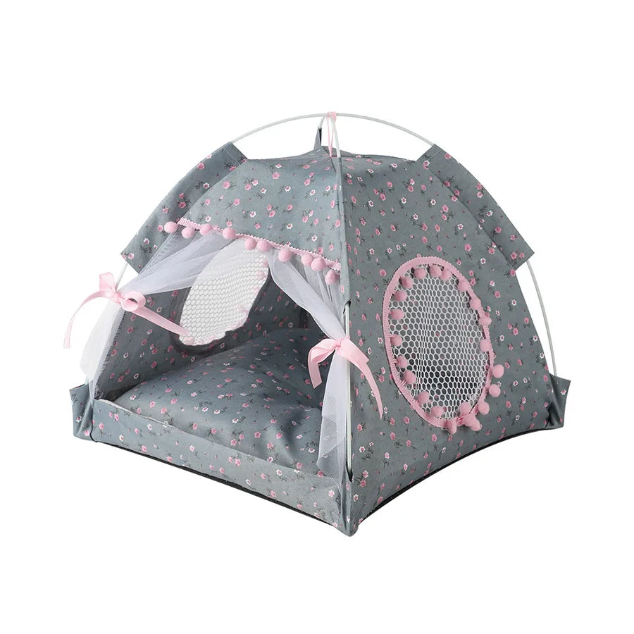 simple style cloth color block pet bed