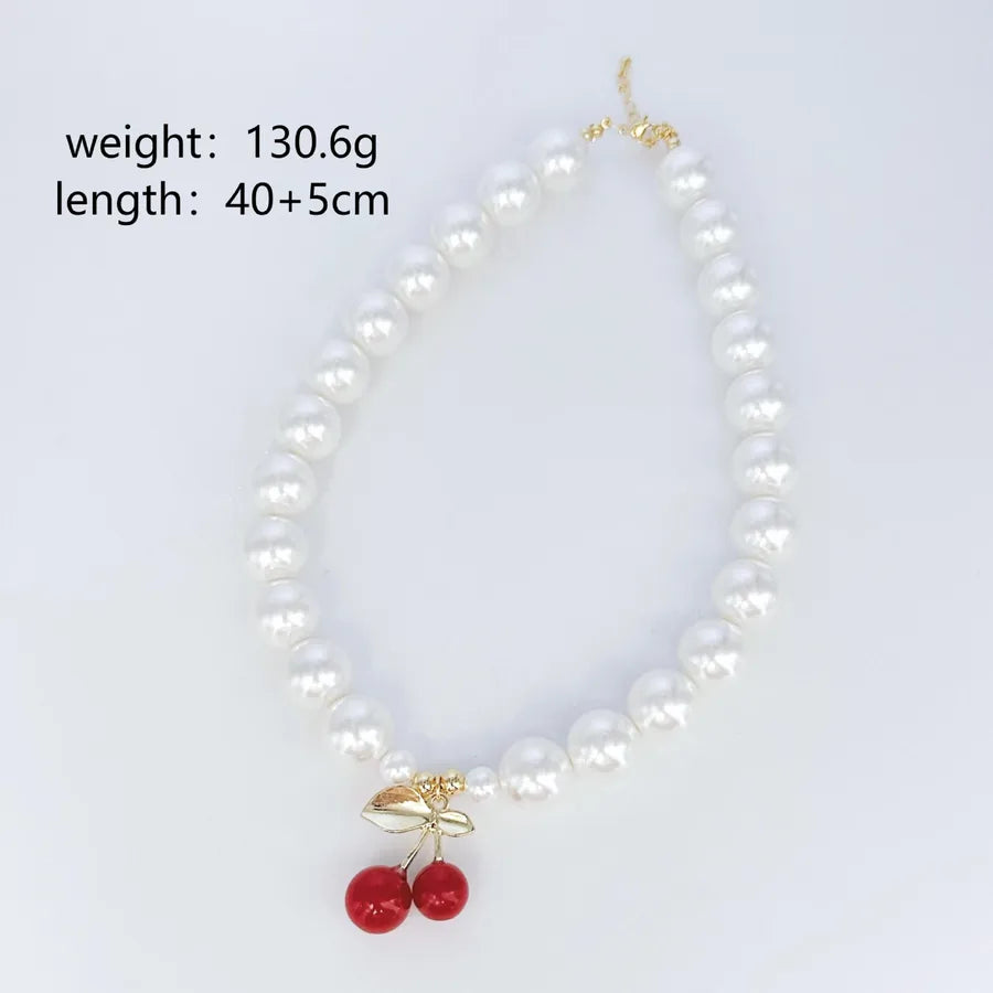 Sweet Fruit Alloy Shell pearls Wholesale Necklace