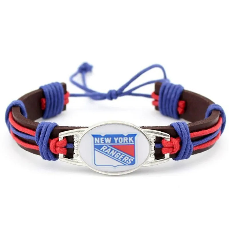 Hot NHL National Hockey League National Hockey League Leather Bracelet