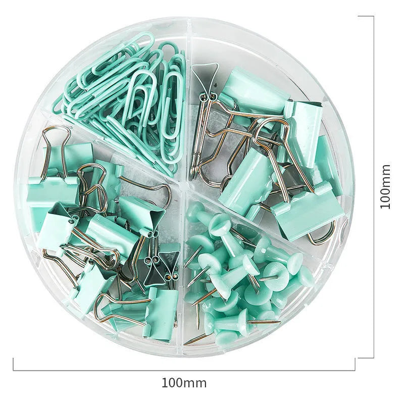 creative multifunctional clip long tail clip push pin binder clip combination set for office study  folder