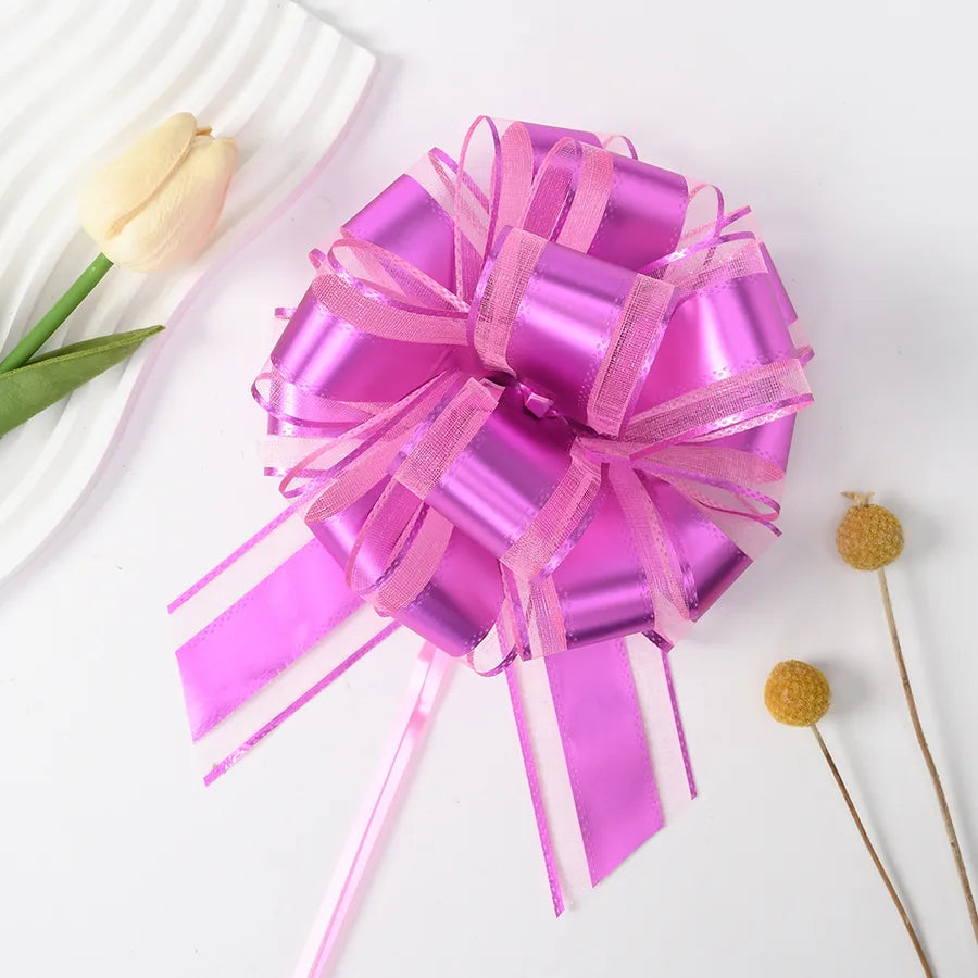 New 50 Snow Yarn Matte Fit Ball Flower Christmas Gift Flower Fruit Basket Packaging Metallic Color Hand Pull Flower