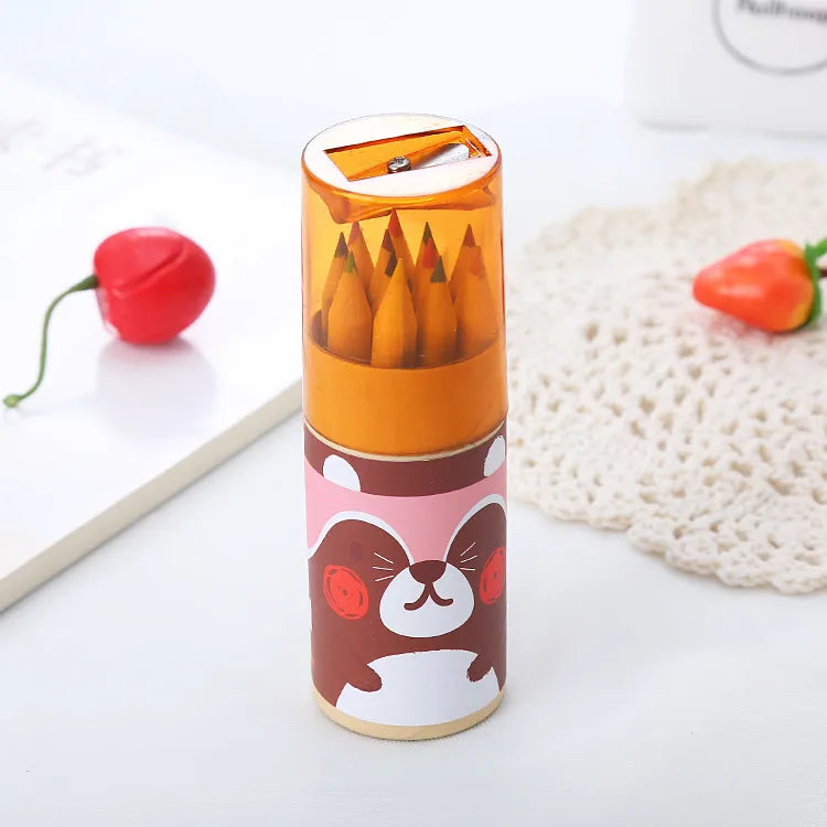 creative student drawing graffiti multicolor pencil sharpener barrel stationery wholesale