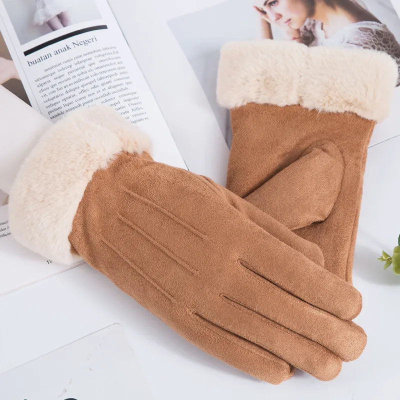 Women's Basic Simple Style Solid Color Gloves