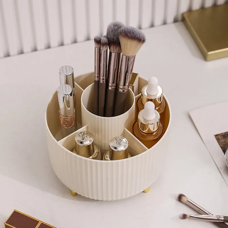 solid color simple portable dustproof makeup tools storage box