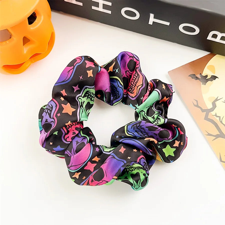 Halloween Pumpkin Skull Large intestine Elastic Hair Ties Festival Atmosphere Retro Classic Head Ropes European Style Design