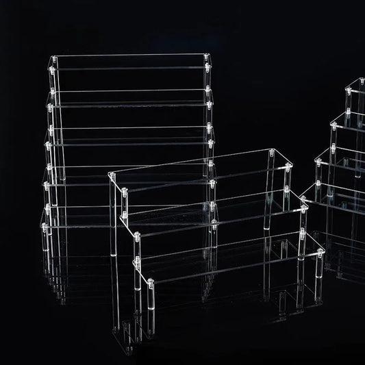 1 Piece Arylic Simple Style Transparent Jewelry Display