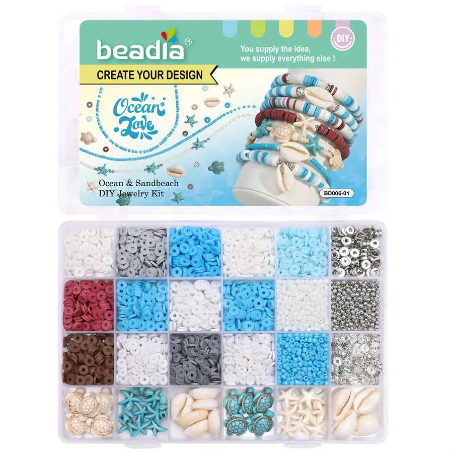 1 Set soft clay Tortoise Starfish DIY Ornament Set Beads
