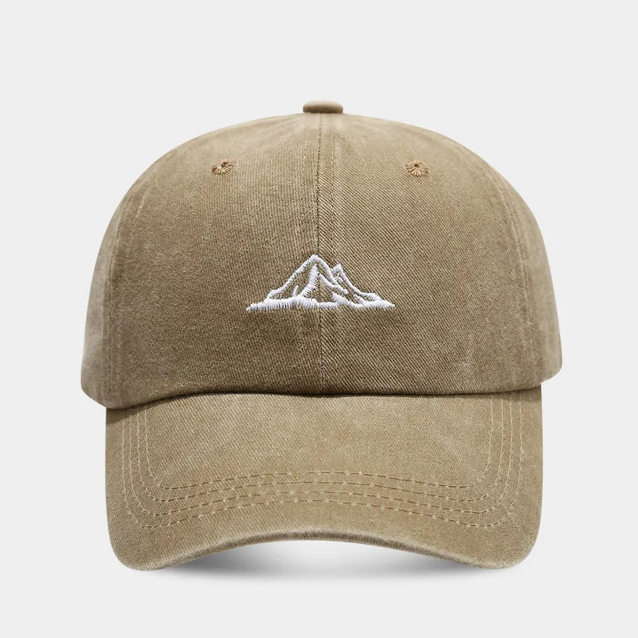 Unisex Casual Simple Style Streetwear Mountain Embroidery Curved Eaves Baseball Cap