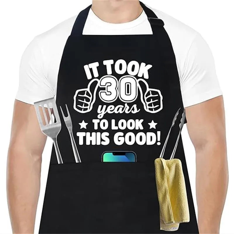 polyester apron neck uniform birthday gift anti-fouling restaurant kitchen work clothes household apron wholesale