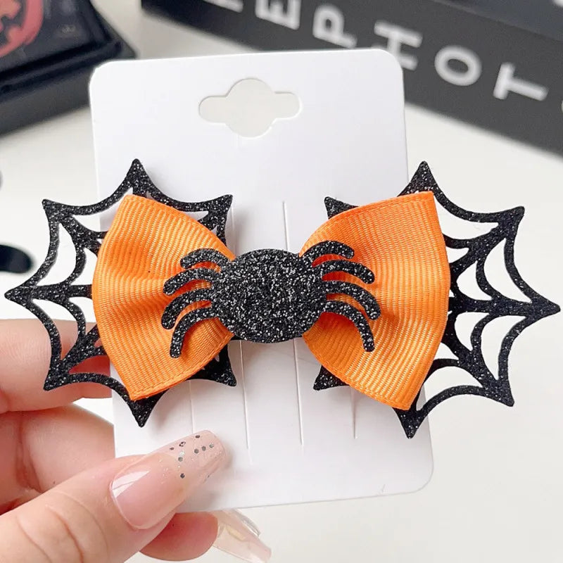 Halloween Hair Accessories Skull Clip Masquerade Duckbill Clip Devil Pumpkin Holiday Headwear Wholesale