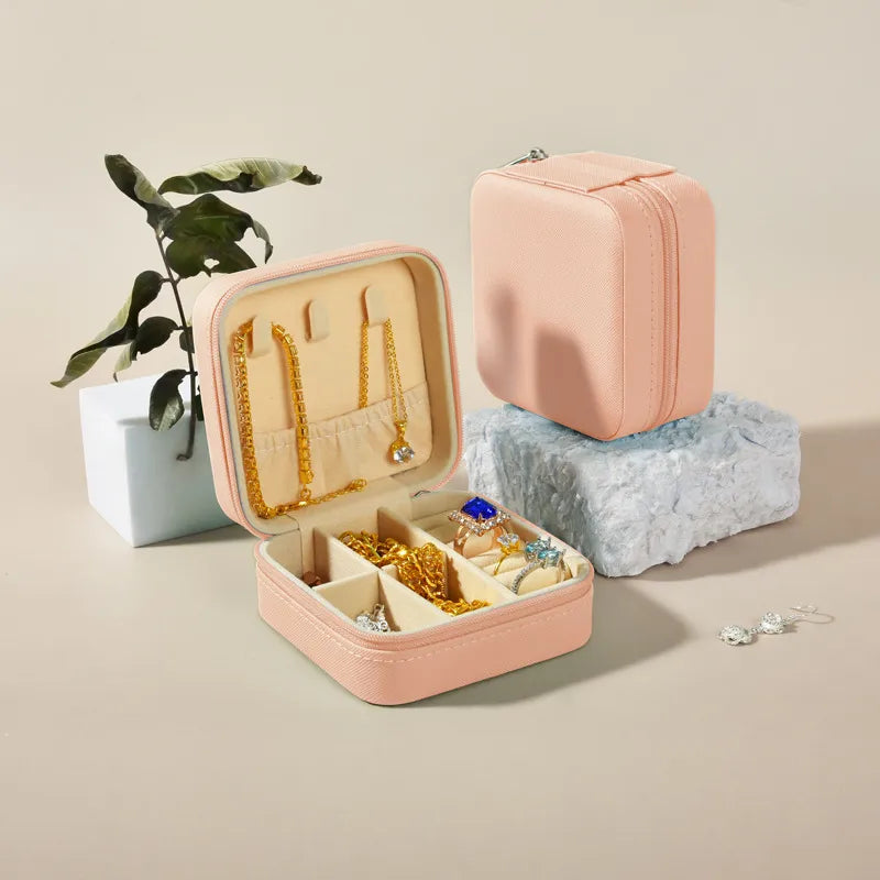 1 Piece Flannel Elegant Simple Style Home Daily Solid Color Jewelry Boxes