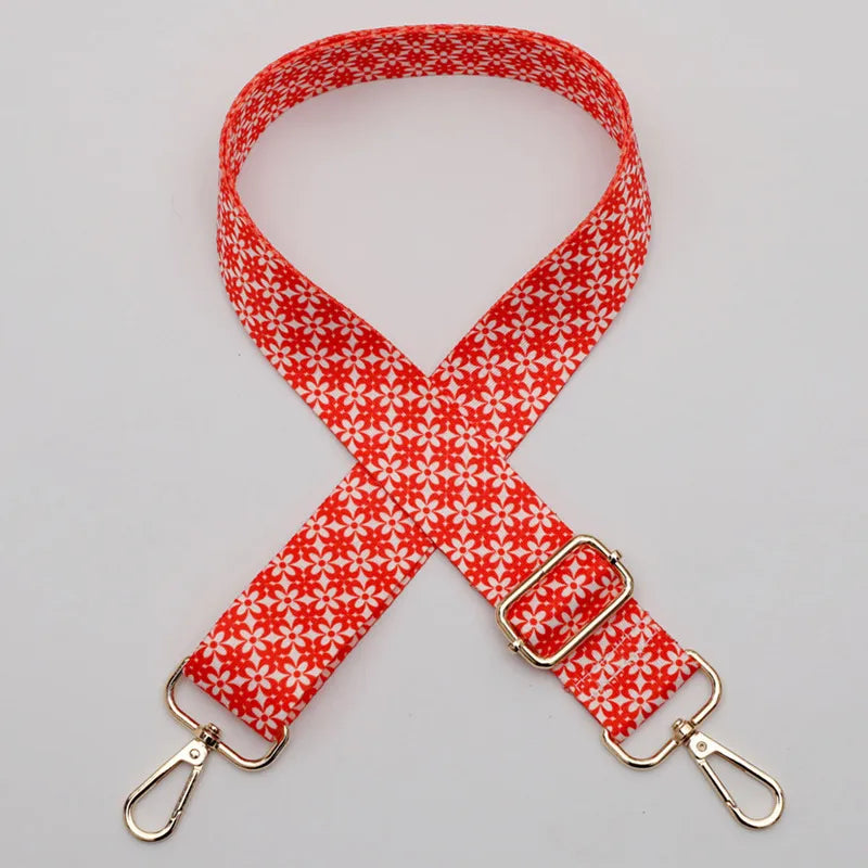 Polyester Stripe Lingge Leopard Bag Strap