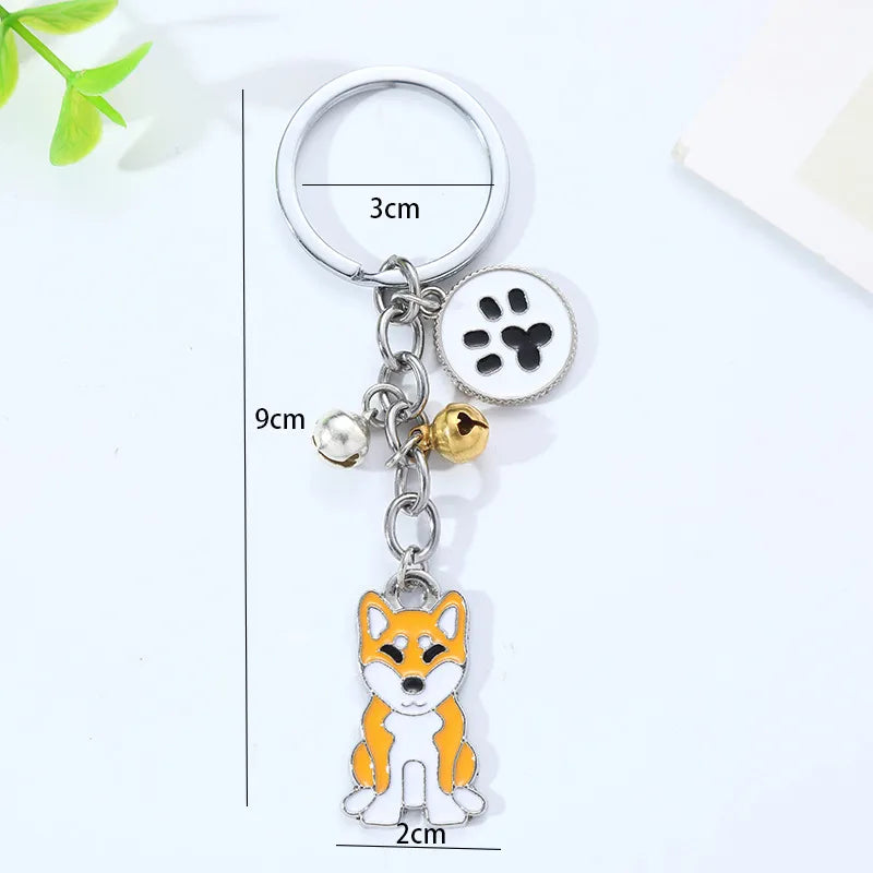 Cute Dog Alloy Children'S Day Christmas Unisex Unisex Bag Pendant Keychain