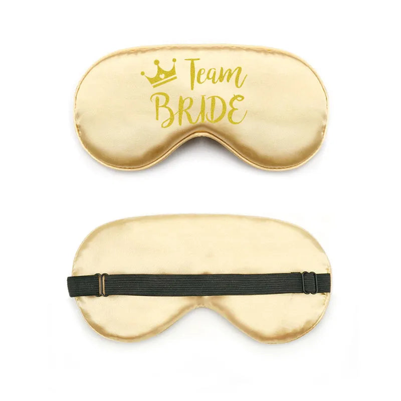 bride and bridesmaid artificial silk eye shield adjustable elastic wedding game bridesmaid gift