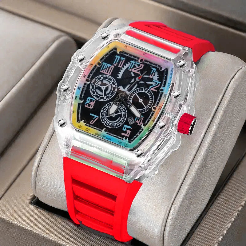 Zido Brand High-value Leisure Sports Automatic Quartz Luminous Waterproof Richard Men's Watch Colorful