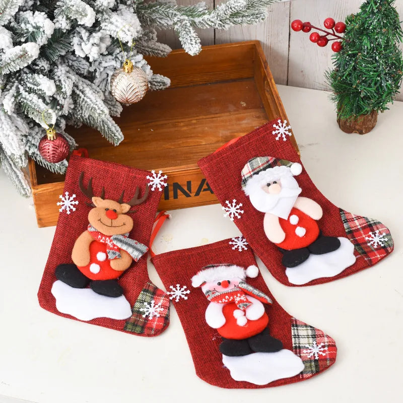 christmas cute santa claus snowman cloth party christmas socks