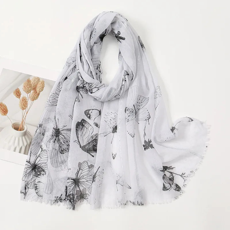 Women's Vacation Simple Style Color Block Polyester Silk Scarf