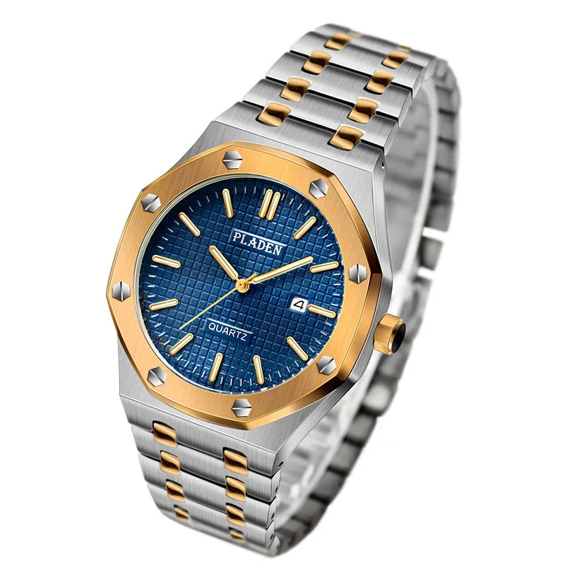 Business Geometric Butterfly Double Snap Quartz Men's Watches
