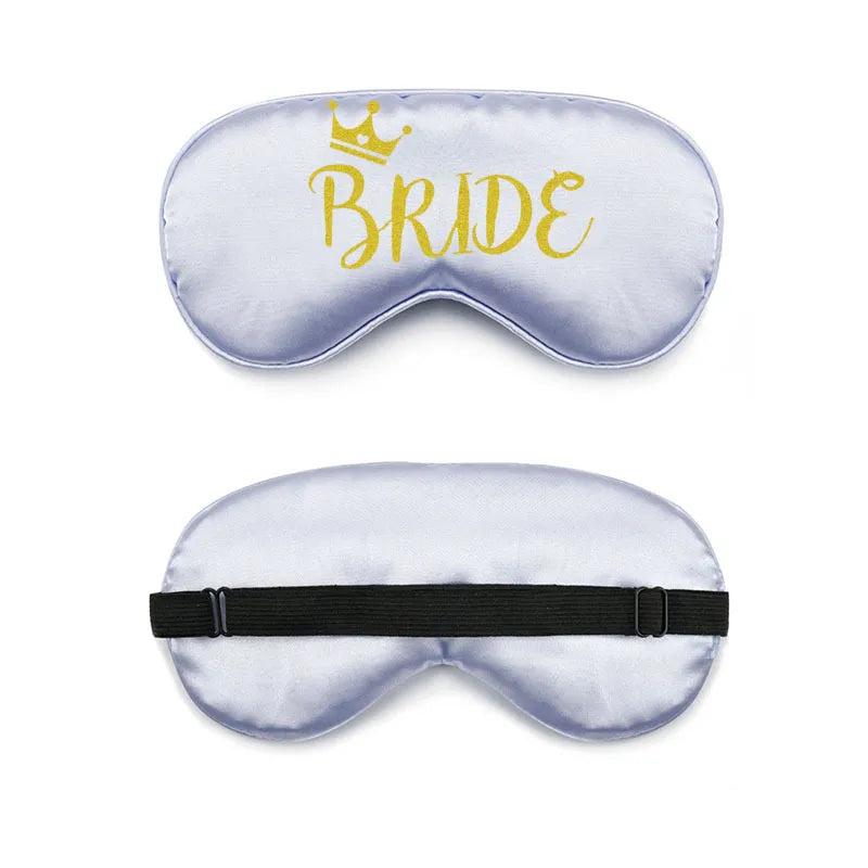 bride and bridesmaid artificial silk eye shield adjustable elastic wedding game bridesmaid gift