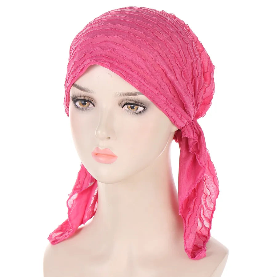 Women's Casual Classic Style Solid Color Polyester Hijab