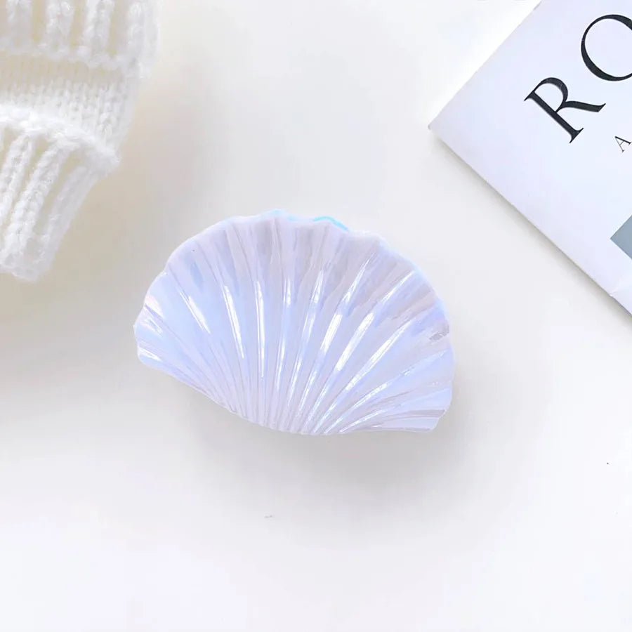 Summer Beach Vacation Style Shell Shark Hair Claw Acrylic Material Holiday Headwear Women's Hair Accessories Ocean Series