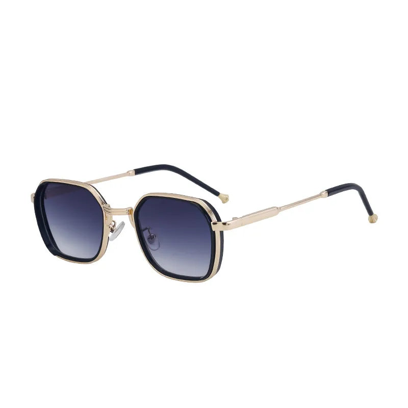 Retro Classic Style Geometric Pc Square Full Frame Men's Sunglasses