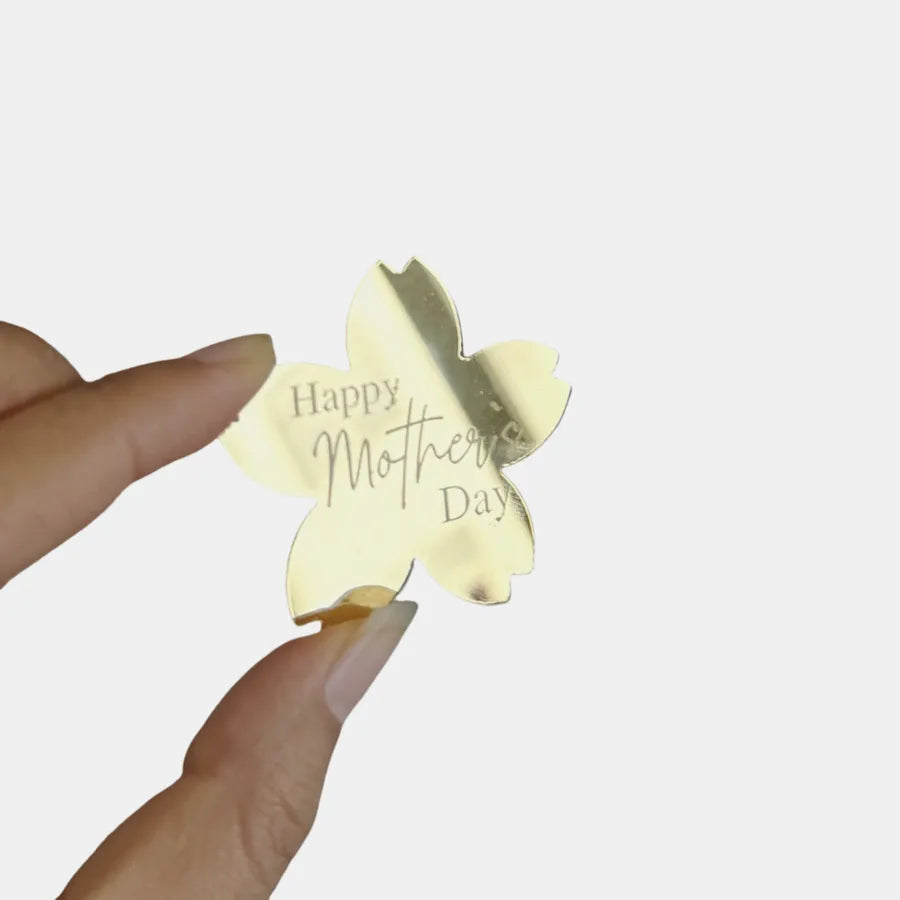 Mother'S Day Romantic Letter Heart Shape Flower Acrylic Party Cake Decorating Supplies Party Supplies Cake Decorating Supplies 1 Piece
