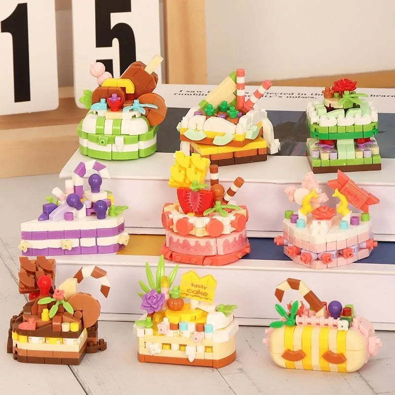 Children Unisex Cake Plastic Building Toys