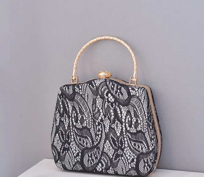 white blue black polyester color block square evening bags