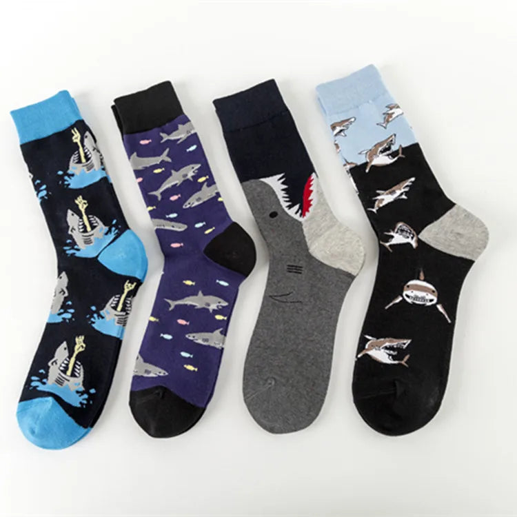 men's casual color block cotton ankle socks a pair