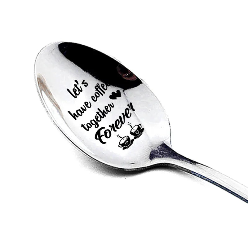 wedding valentine's day gifts stainless steel long handle spoon household wholesale