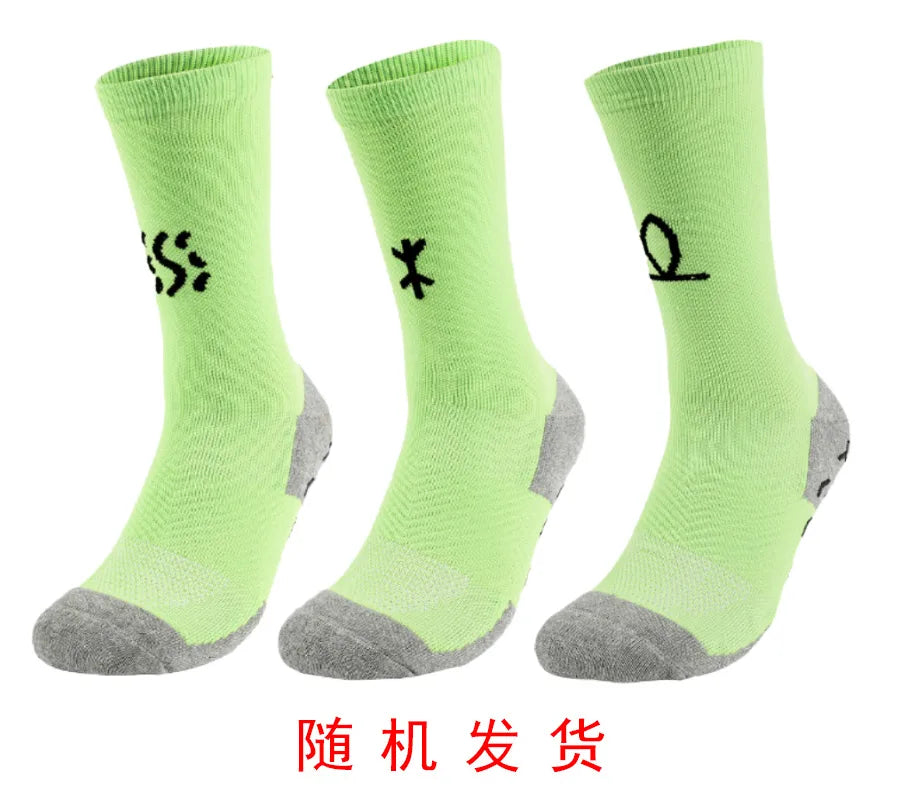 men's sports geometric cotton jacquard crew socks a pair