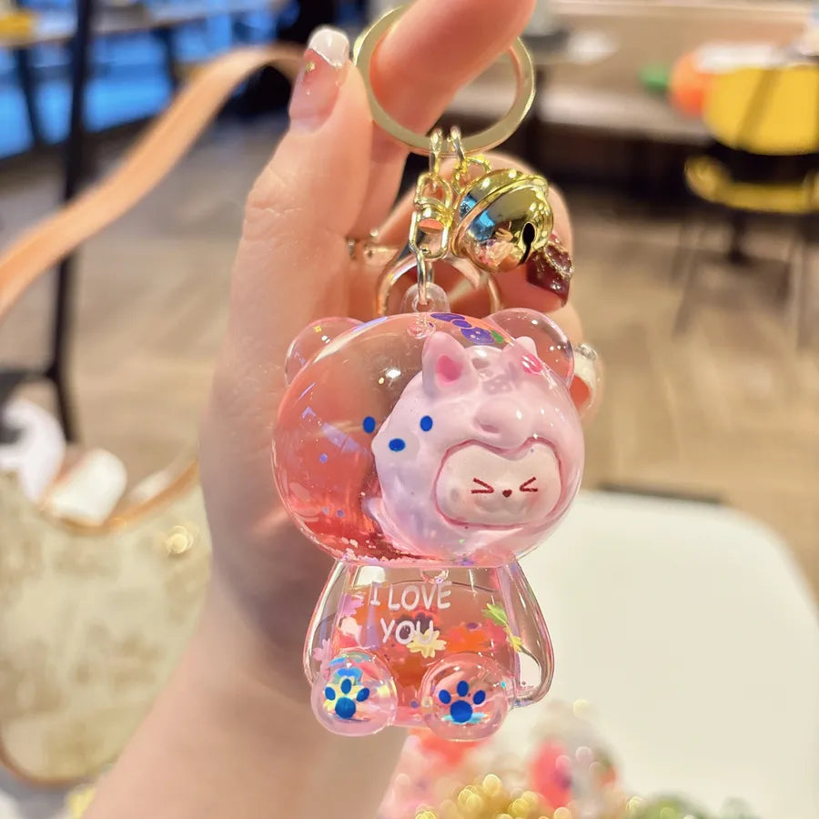 1 Piece Cute Cartoon Character Acrylic Unisex Bag Pendant Keychain