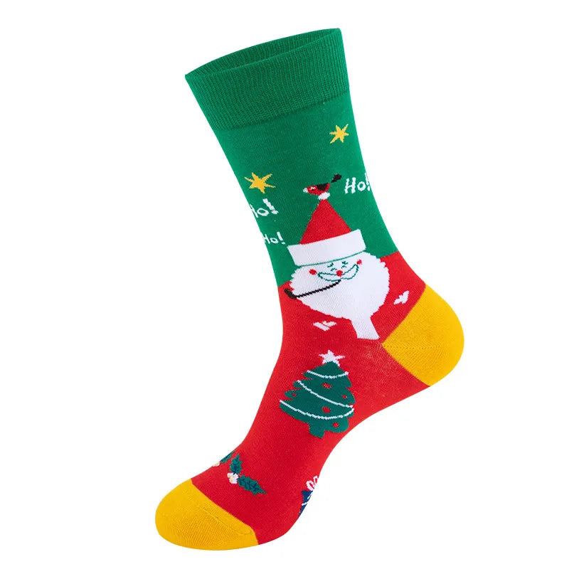 Christmas Cute Modern Style Unisex Christmas Tree Gingerbread Snowman Cotton Polyester Ankle Socks A Pair