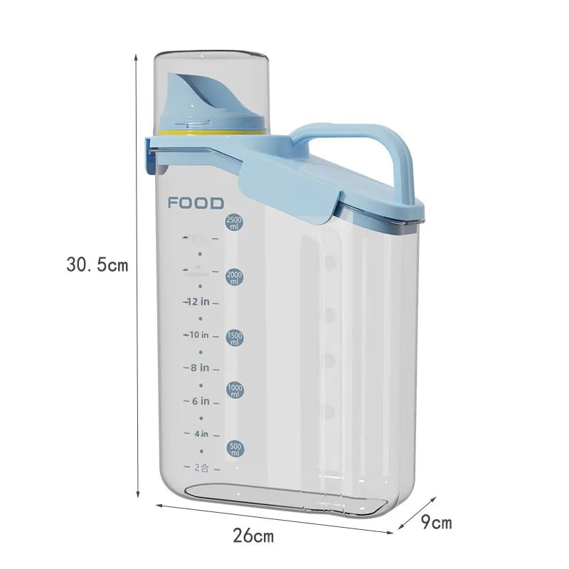 Cereals Noodles Grain Storage Box Plastic Food Grade Kitchen Storage Jar Bean Jar Sealed Jar Rice Bucket